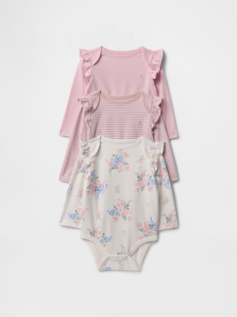 CACHE-COUCHE PREMIERS ESSENTIELS EN COTON BIOLOGIQUE POUR BÉBÉ (PAQUET DE 3)