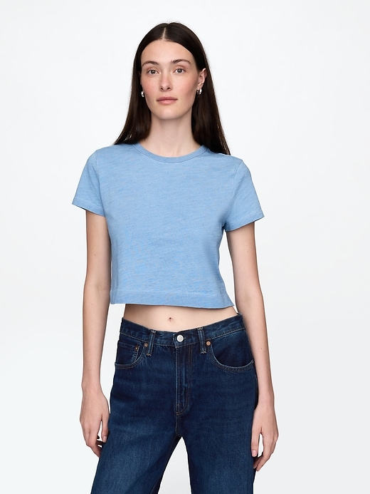 Image number 1 showing, Organic Cotton VintageSoft Crop T-Shirt