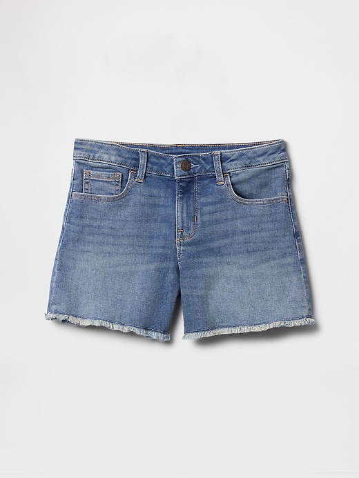 L'image numéro 2 présente Short mi-long en denim pour Enfant