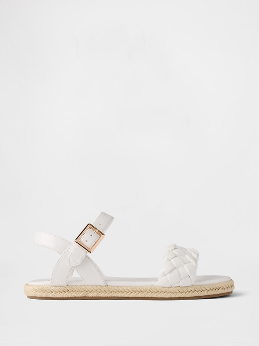 Image number 1 showing, Kids Braided Espadrille Sandals