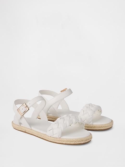 Image number 2 showing, Kids Braided Espadrille Sandals