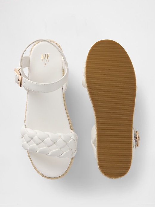 Image number 3 showing, Kids Braided Espadrille Sandals