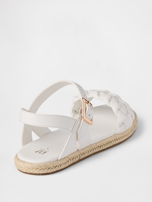Image number 4 showing, Kids Braided Espadrille Sandals