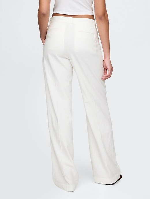 Image number 4 showing, 365 Low Rise Linen-Blend Trousers