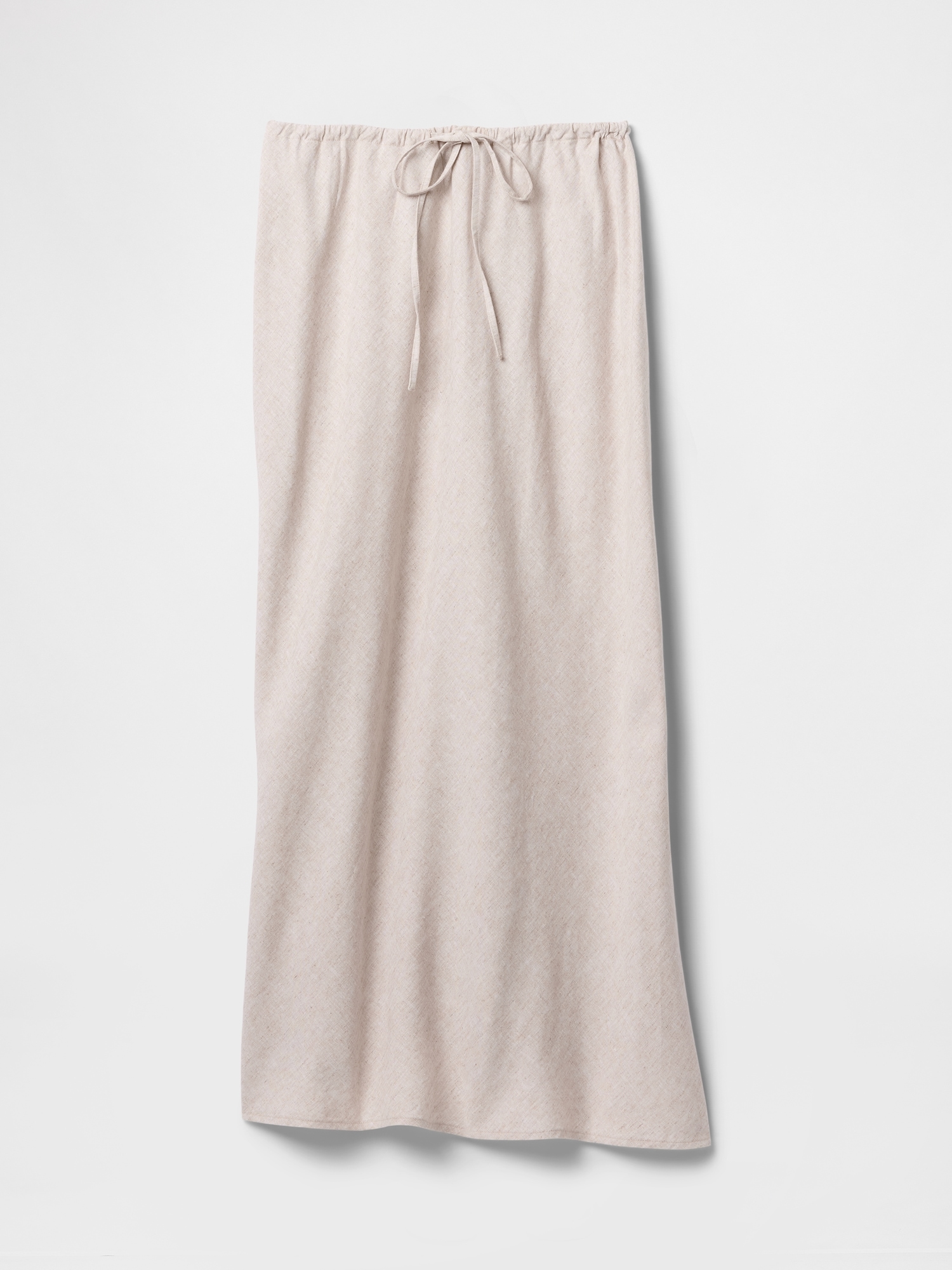 Linen-Blend Midi Skirt | Gap