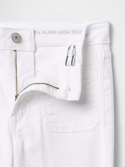 L'image numéro 5 présente Jean évasé années 1970 à taille haute pour Enfant