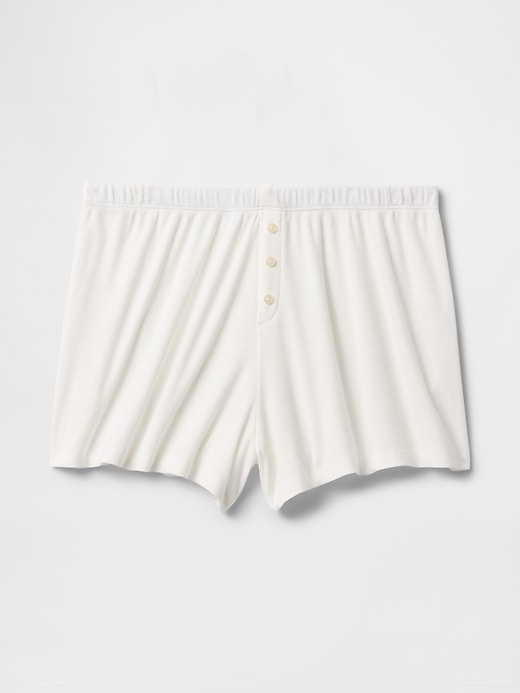 L'image numéro 4 présente Camisole de pyjama en dentelle finement côtelée