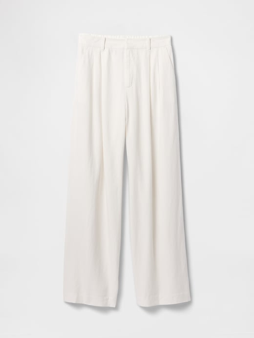 Image number 7 showing, 365 High Rise Linen-Blend Trousers