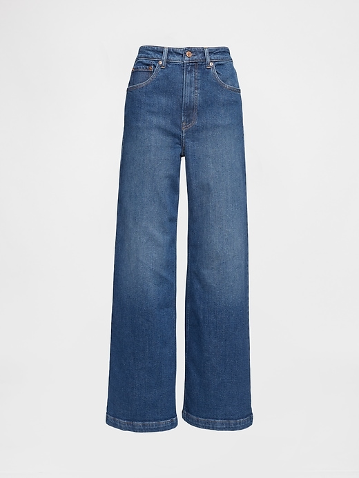 Image number 7 showing, Extra High Rise Stride Wide-Leg Jeans