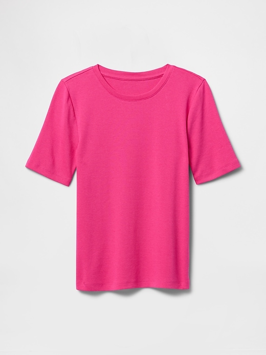 L'image numéro 5 présente T-shirt ras du cou moderne