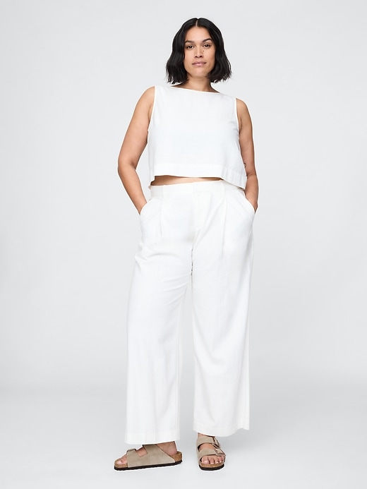 Image number 5 showing, 365 Low Rise Linen-Blend Trousers