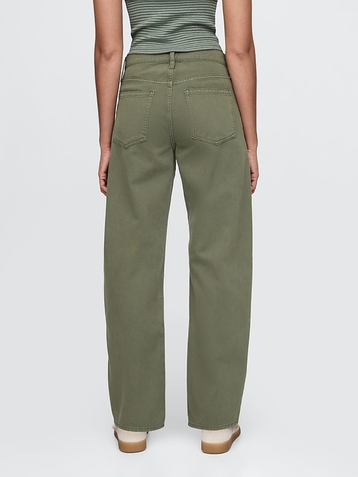 Image number 4 showing, High Rise Barrel Jeans