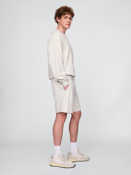 L'image numéro 4 présente Short en jersey bouclette épais