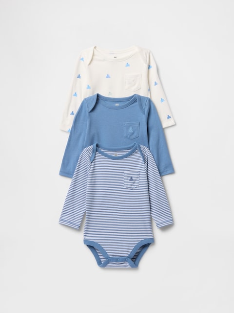 CACHE-COUCHE PREMIERS ESSENTIELS EN COTON BIOLOGIQUE POUR BÉBÉ (PAQUET DE 3)