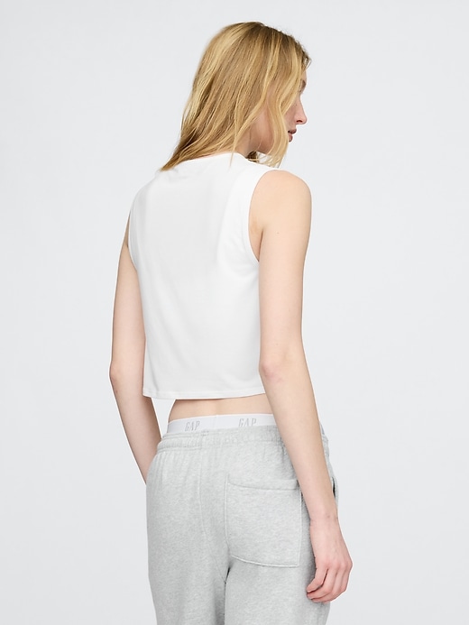 Image number 2 showing, GapFit Breathe Crop Muscle Tank Top