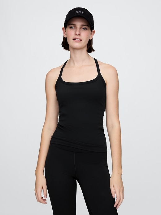Image number 1 showing, GapFit Smooth Racerback Tank Top