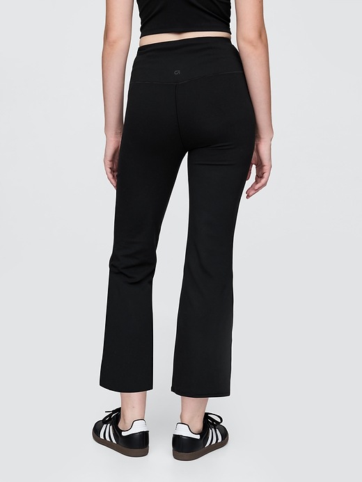 Image number 3 showing, GapFit Smooth High Rise Crop Flare Leggings