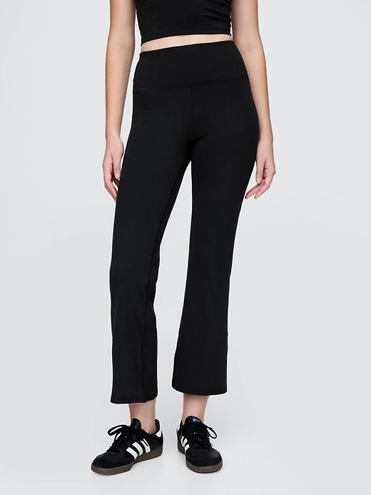 Image number 2 showing, GapFit Smooth High Rise Crop Flare Leggings