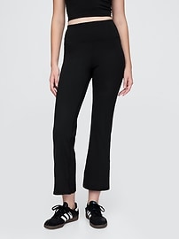 Image number 2 showing, GapFit Smooth High Rise Crop Flare Leggings