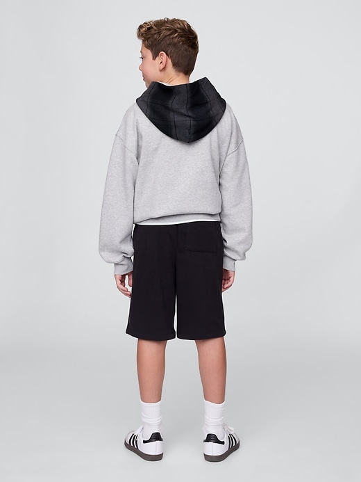 L'image numéro 3 présente Short ballon en coton ouaté VintageDoux pour Enfant, entrejambe de 21,5 cm