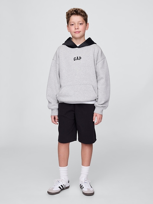 L'image numéro 1 présente Short ballon en coton ouaté VintageDoux pour Enfant, entrejambe de 21,5 cm