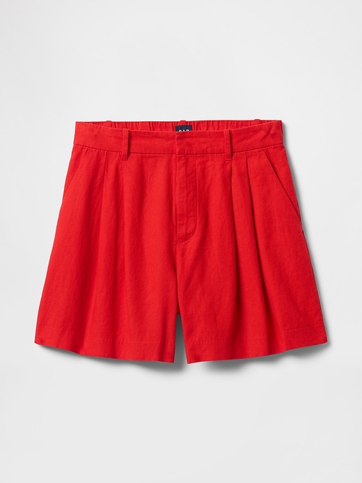 Image number 7 showing, 365 High Rise Linen-Blend Shorts