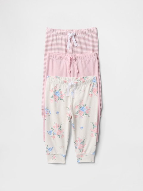 PANTALON PREMIERS ESSENTIELS EN COTON BIOLOGIQUE POUR BÉBÉ (PAQUET DE 3)