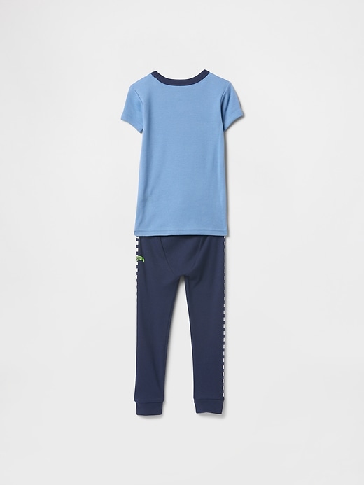 Image number 2 showing, Baby & Toddler Organic Brushed Cotton Hot Wheels PJ Set