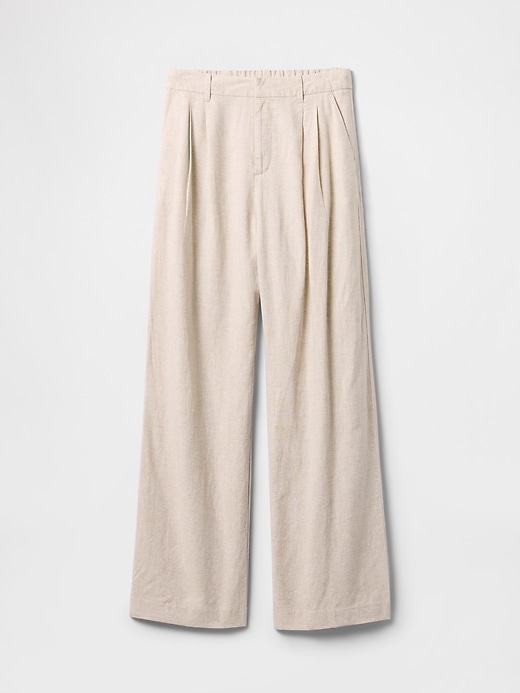 Image number 7 showing, 365 High Rise Linen-Blend Trousers