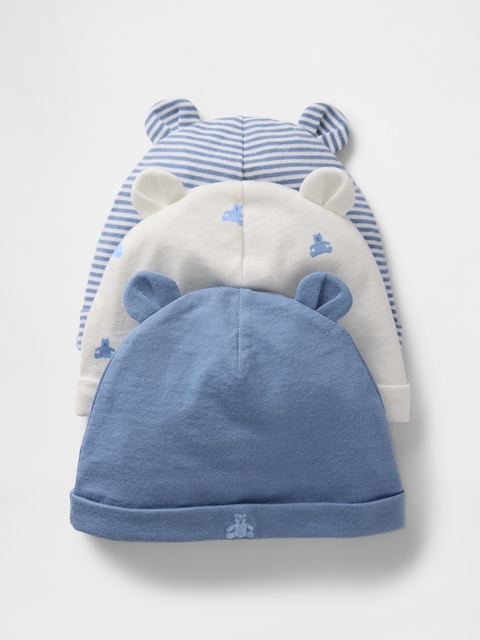 Baby First Favorites Organic Cotton Beanie (3-Pack)