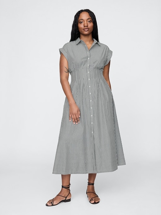 Poplin Midi Shirtdress | Gap