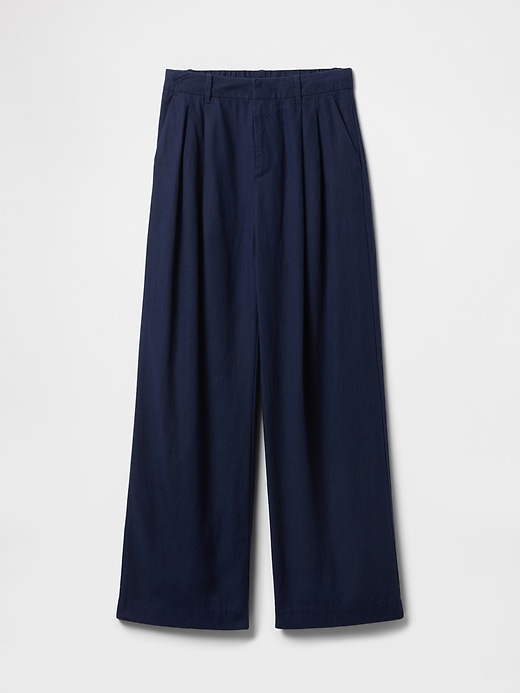Image number 7 showing, 365 High Rise Linen-Blend Trousers