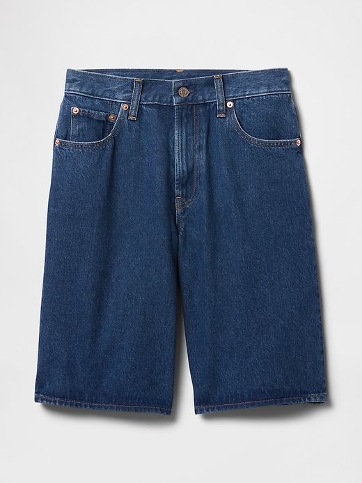 Image number 7 showing, 11" Mid Rise Longline Denim Shorts