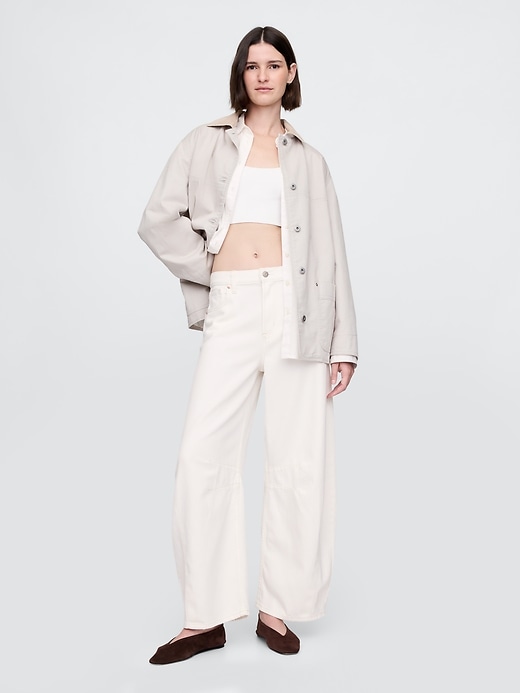 Image number 1 showing, High Rise UltraSoft Horseshoe Jeans