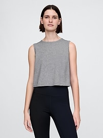 Image number 1 showing, GapFit Breathe Crop Muscle Tank Top