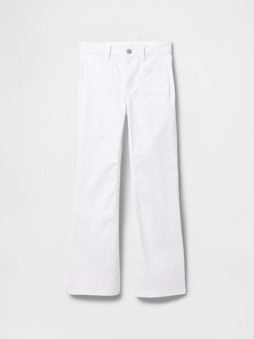 L'image numéro 2 présente Jean évasé années 1970 à taille haute pour Enfant