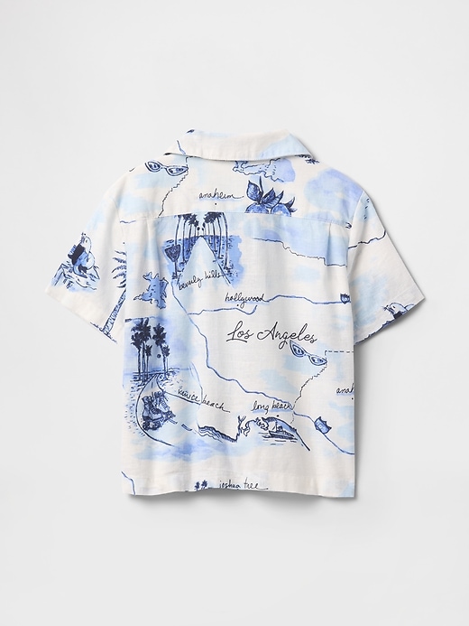 Image number 3 showing, Baby & Toddler Linen-Cotton Cabana Shirt
