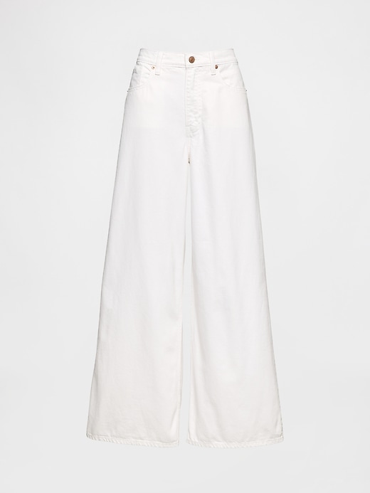 L'image numéro 7 présente Jean ballon très ample à taille mi-basse ample