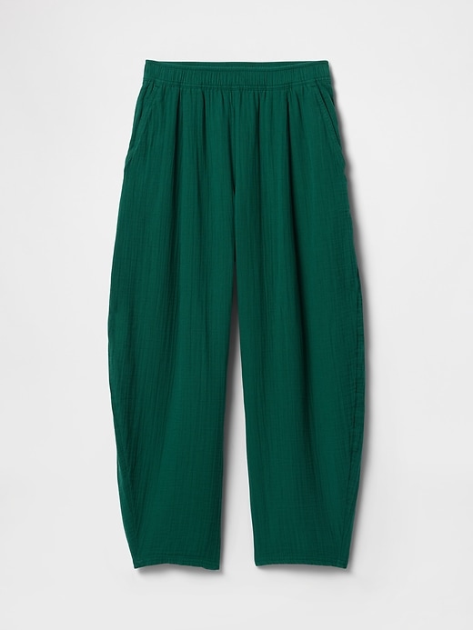 Image number 7 showing, Cotton Gauze Easy Barrel Pants
