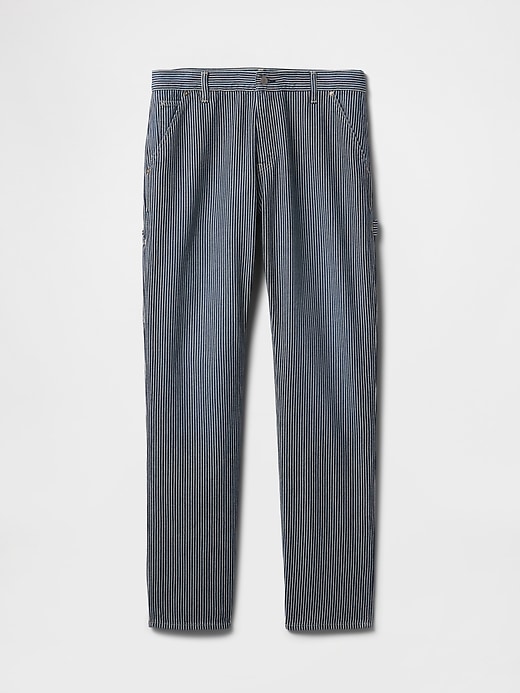 Image number 7 showing, UltraSoft Denim Stripe Straight Carpenter Jeans