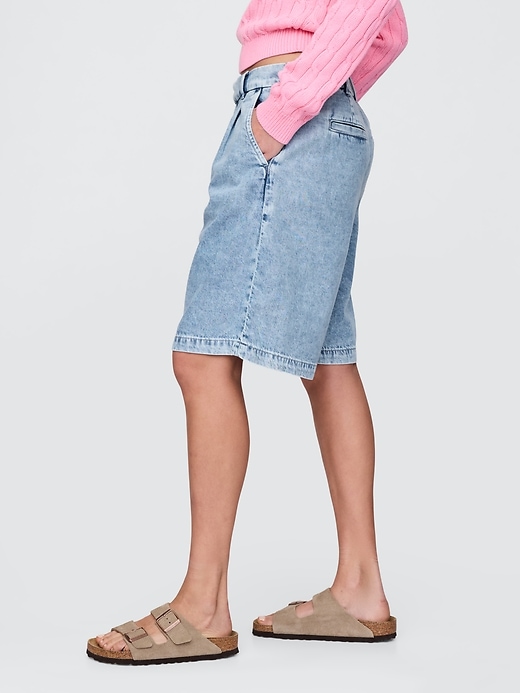 L'image numéro 3 présente Short tailleur 365 long à taille haute Douceur suprême