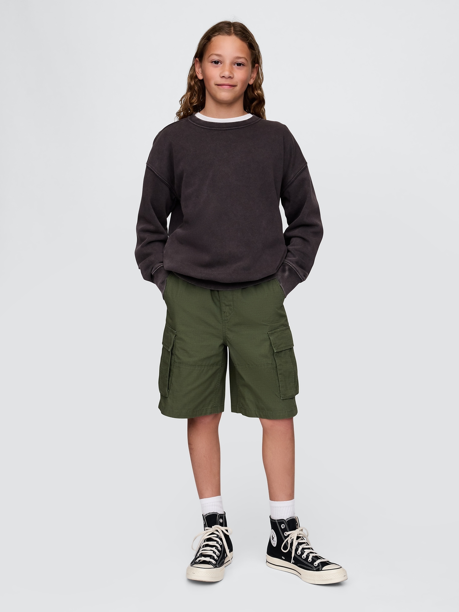 Kids 7.5" Ripstop Easy Cargo Shorts