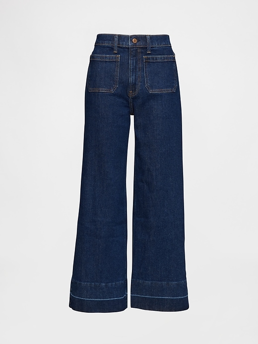 Image number 7 showing, High Stride Wide-Leg Ankle Jeans