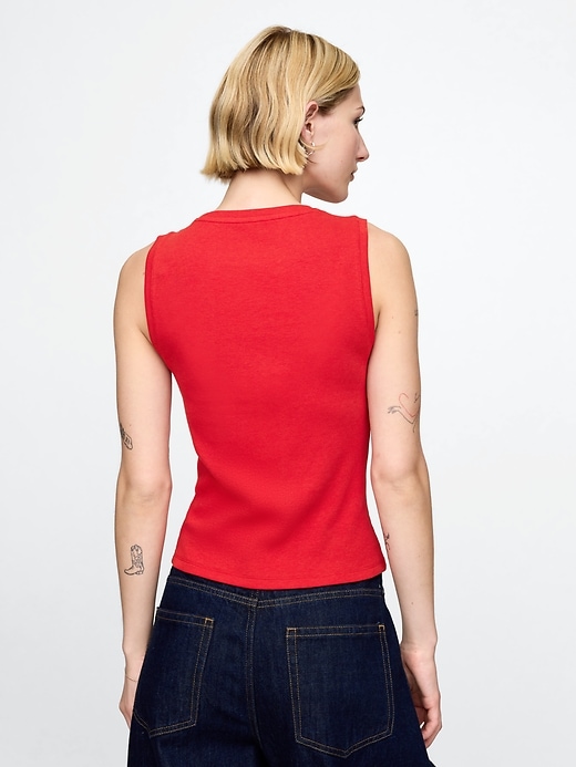 Image number 3 showing, Modern Rib High-Neck Top