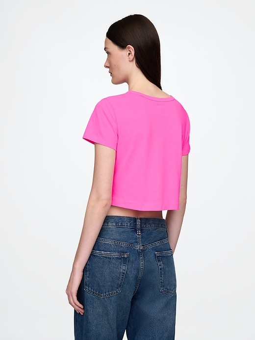 Image number 3 showing, Organic Cotton VintageSoft Crop T-Shirt