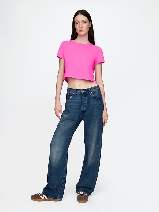 Image number 2 showing, Organic Cotton VintageSoft Crop T-Shirt