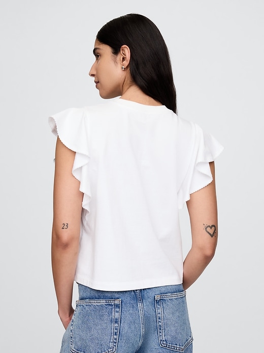 Image number 2 showing, Organic Cotton VintageSoft Heavyweight Crop T-Shirt