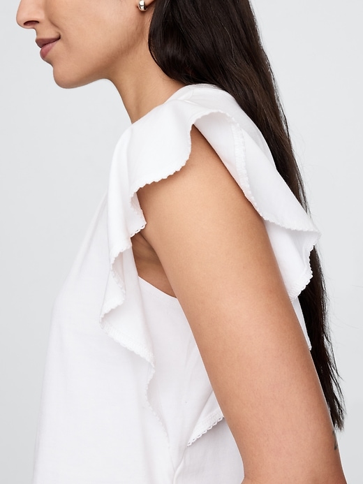 Image number 4 showing, Organic Cotton VintageSoft Heavyweight Crop T-Shirt