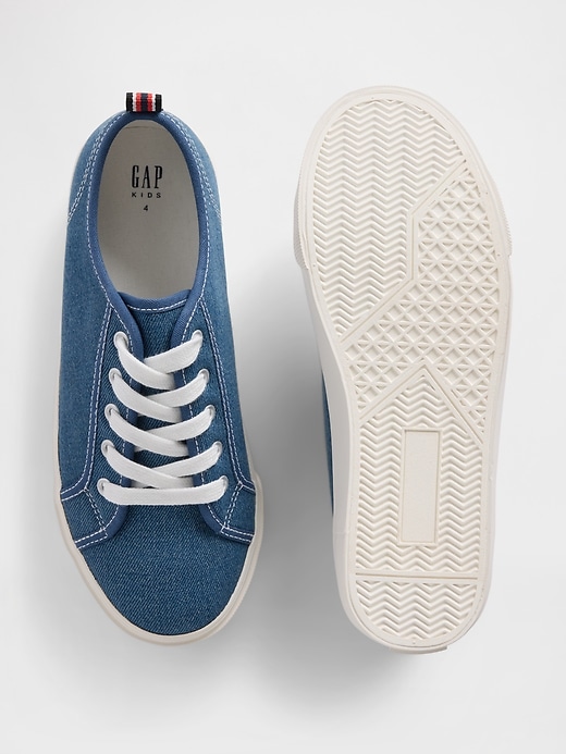 Image number 3 showing, Kids Denim Sneakers