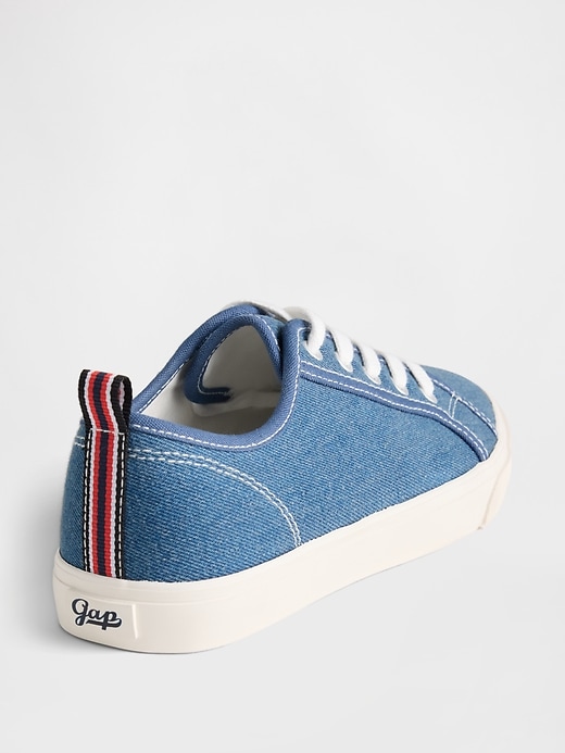 Image number 4 showing, Kids Denim Sneakers